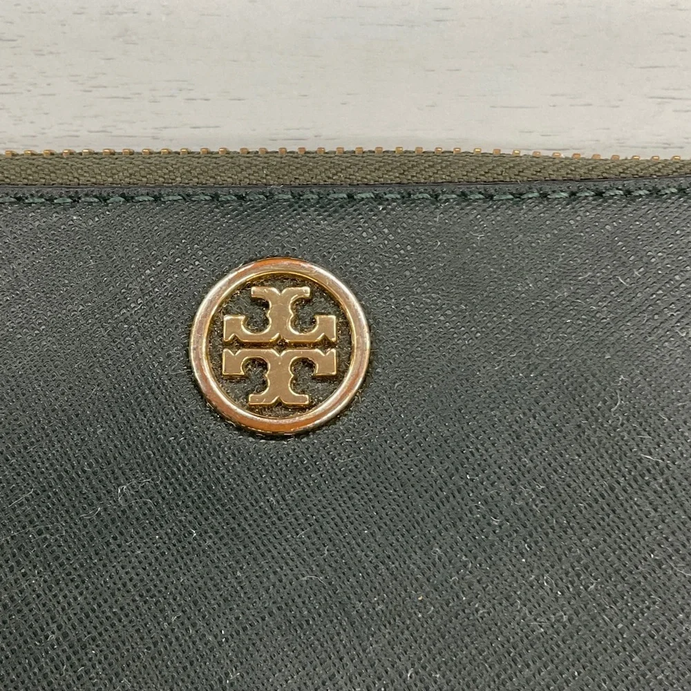 Tory Burch Black Wallet with Gold Accent